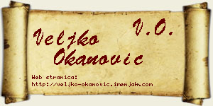 Veljko Okanović vizit kartica